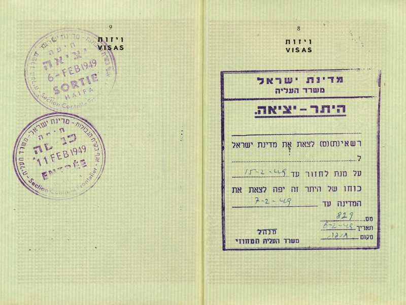Visum für Israel