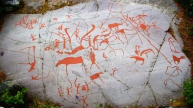 Norwegische Höhlenmalerei